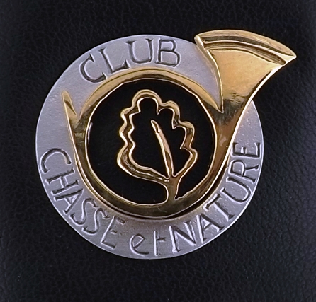 Insigne de chasse argent création originale